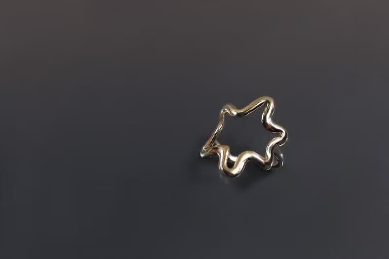 抽象系列-不規則多角形線條925銀戒(大)