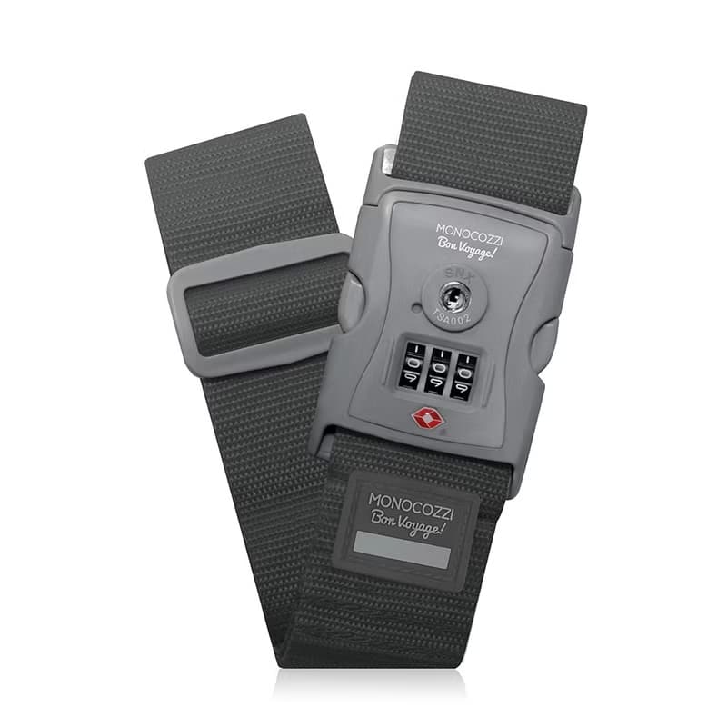 BON VOYAGE   2寸 TSA 特韌尼龍行李帶 - 黑色