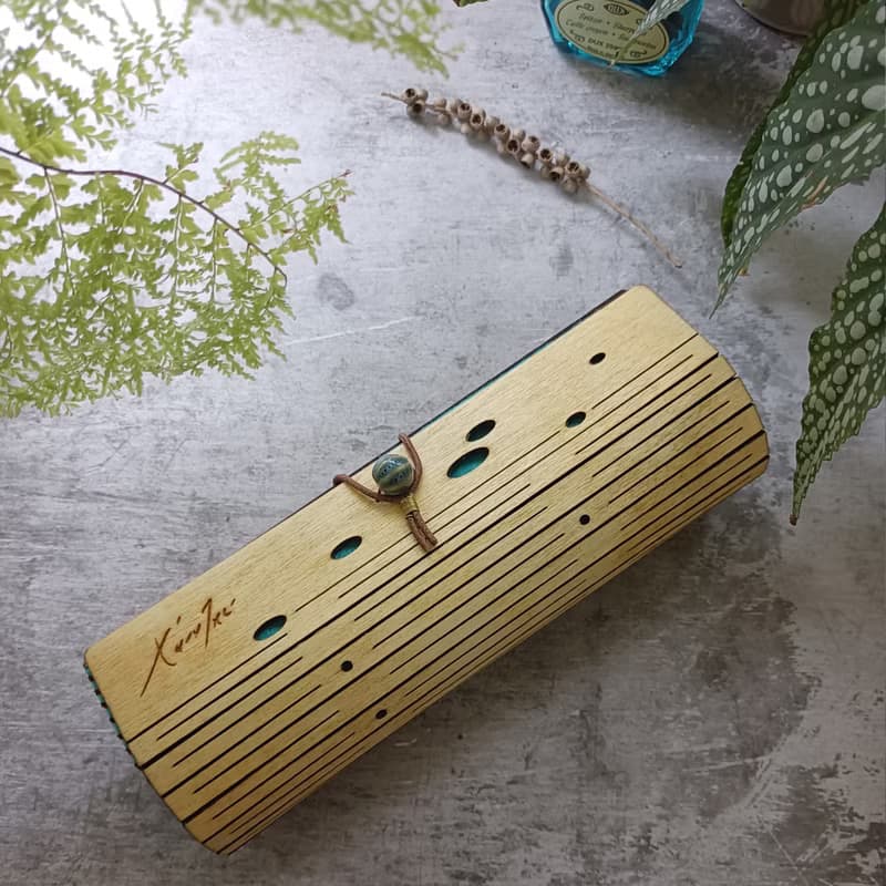 茉樂手盒/C1~2楊木/茉樂藍/泡泡大地風/泡泡紋/筆盒/眼鏡盒/送禮