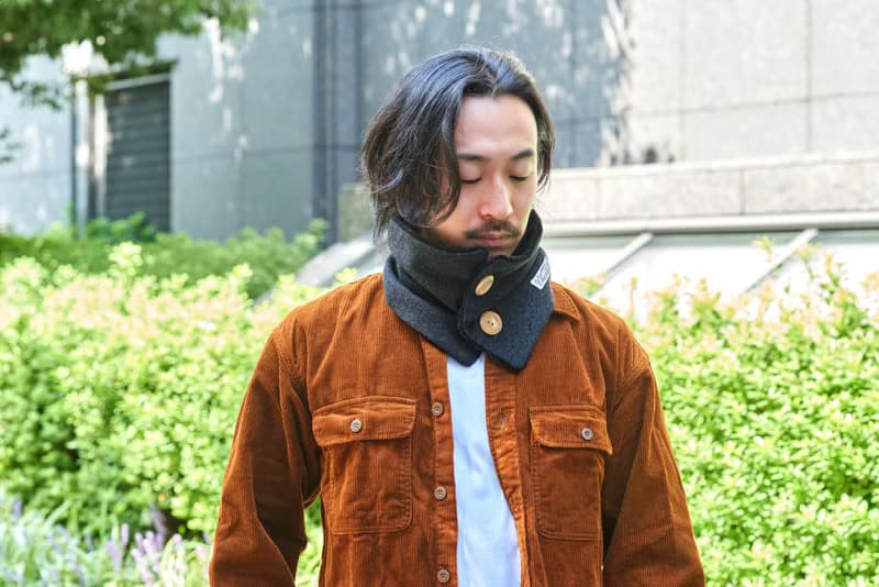 CHARM 排釦 絨毛 圍脖