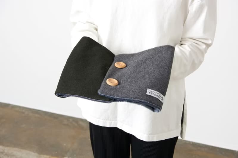 CHARM 排釦 絨毛 圍脖