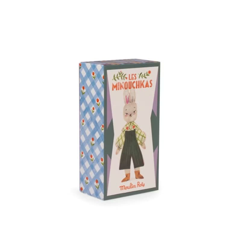 法國 Moulin Roty 米努奇卡斯系列小白兔奈爾玩偶禮盒