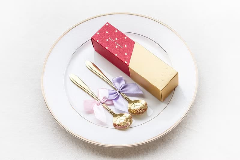 時尚閃金包裝 玫瑰湯匙二入組 實用禮物 禮盒 禮贈品 婚禮 咖啡
