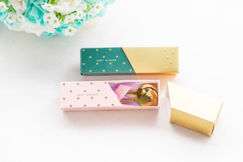 時尚閃金包裝 玫瑰湯匙二入組 實用禮物 禮盒 禮贈品 婚禮 咖啡