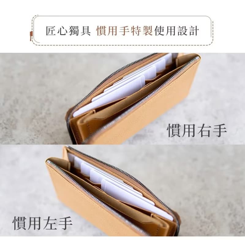 il modo ZIP 小長夾 STATUSY 日本製 皮夾 皮革錢包 職人手工真皮