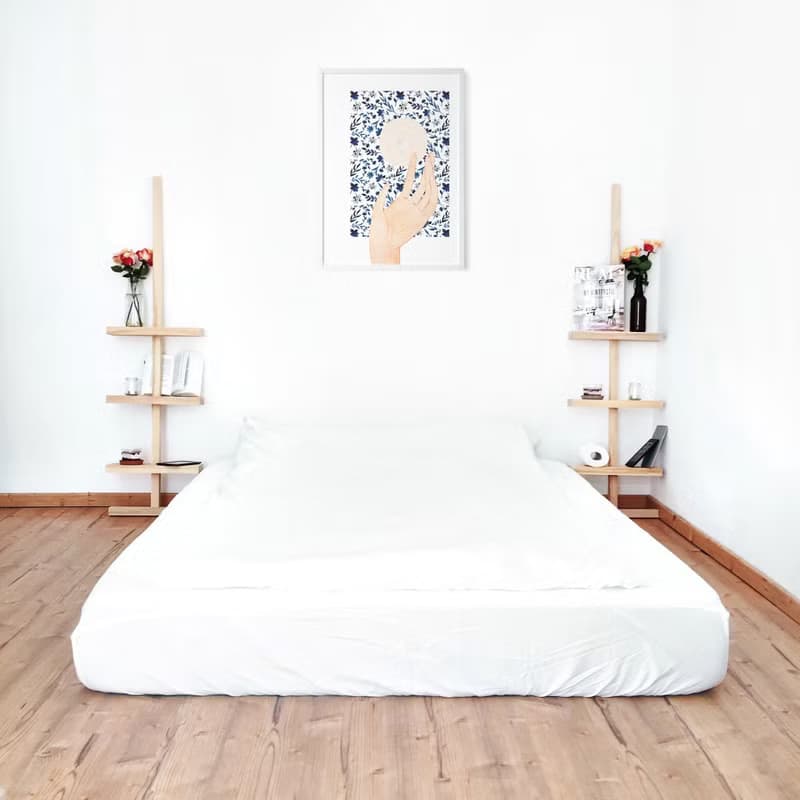 【數位】藍色花朵海報數位 JPEG 可列印牆面畫廊牆面藝術花卉印刷