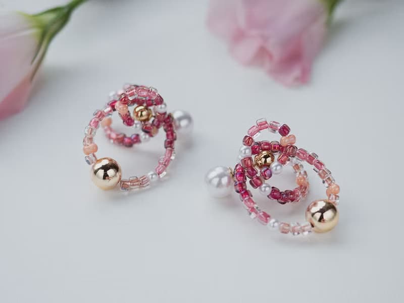 FLOAT - 石榴蘇打 * 珍珠 草莓晶 耳環 手環 戒指