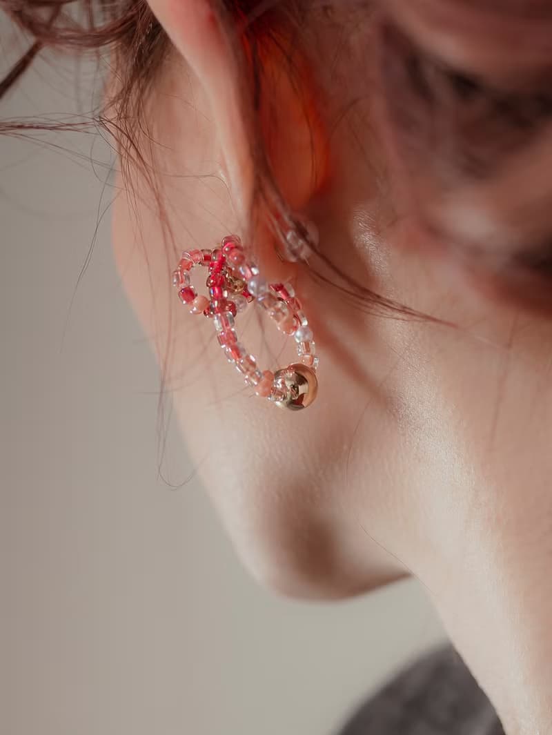 FLOAT - 石榴蘇打 * 珍珠 草莓晶 耳環 手環 戒指