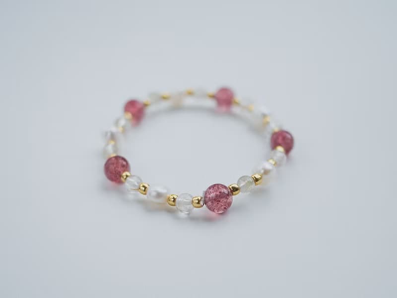 FLOAT - 石榴蘇打 * 珍珠 草莓晶 耳環 手環 戒指