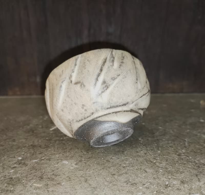柴燒原礦手作刀削杯-柴燒灰釉-鶯歌陶藝家李玟叡