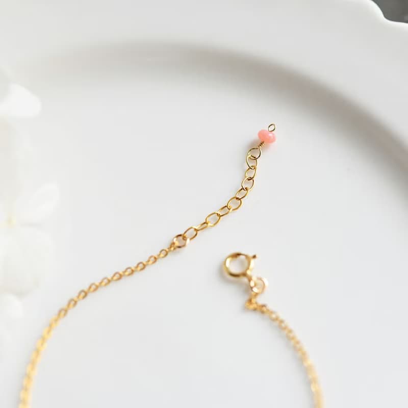 運気を上げる　コーラル ピンクサンゴのブレスレット 3月の誕生石