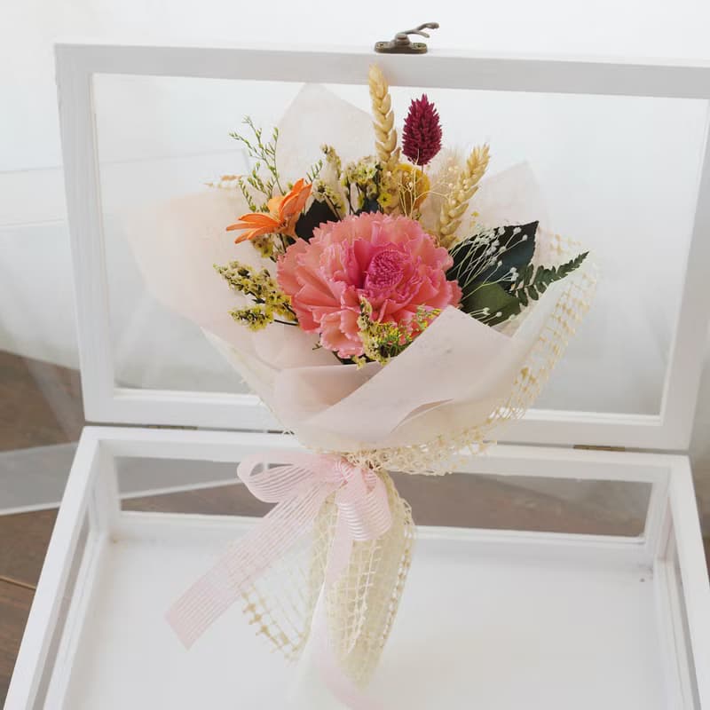 【母親節禮物】大朵索拉花康乃馨手作花束