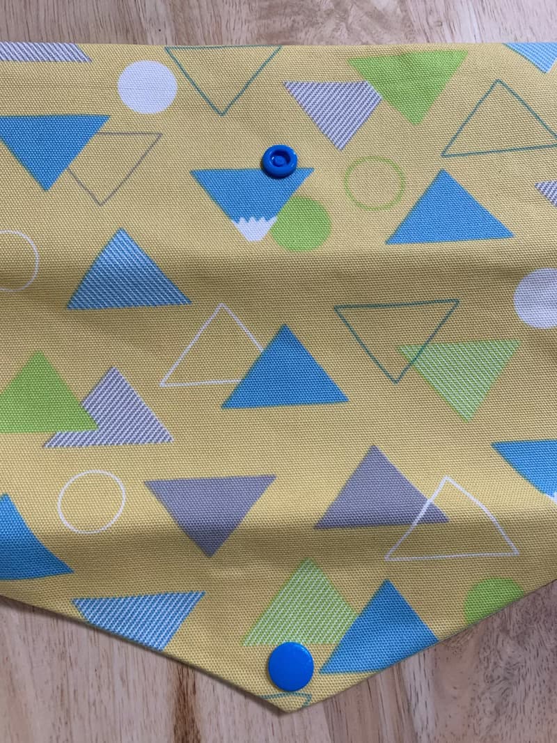 文青風環保純棉筷袋 真愛拼圖 舒爽黃 日本 潮物 收纳 手作餐具