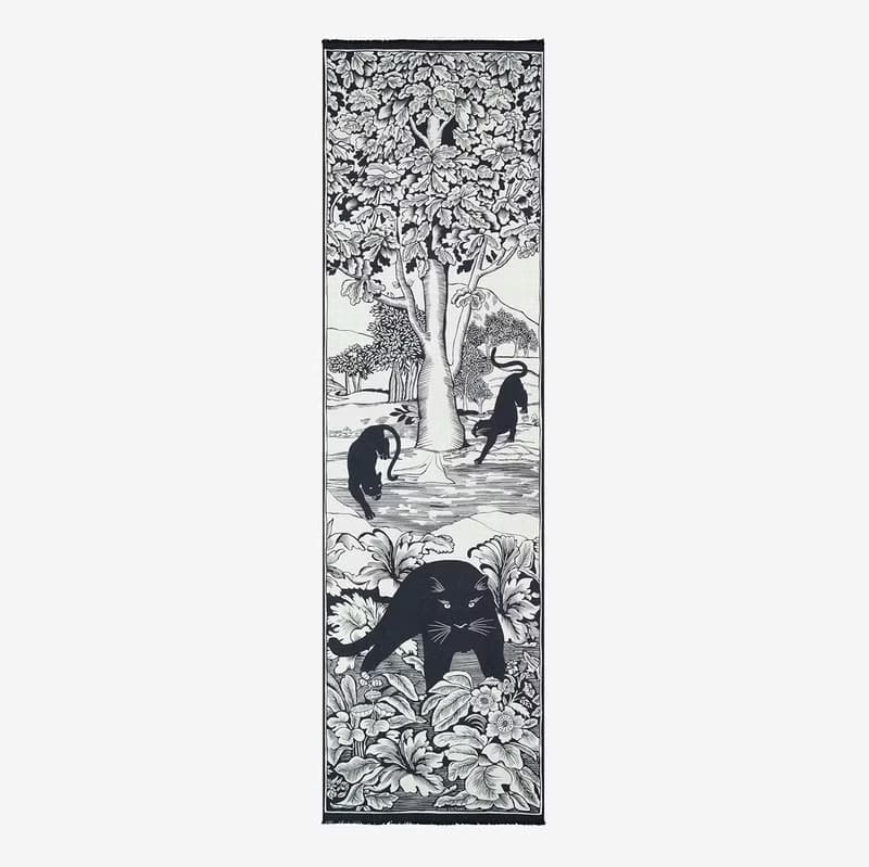 【INOUI EDITIONS】PANTHERE 羊毛圍巾55 - 白