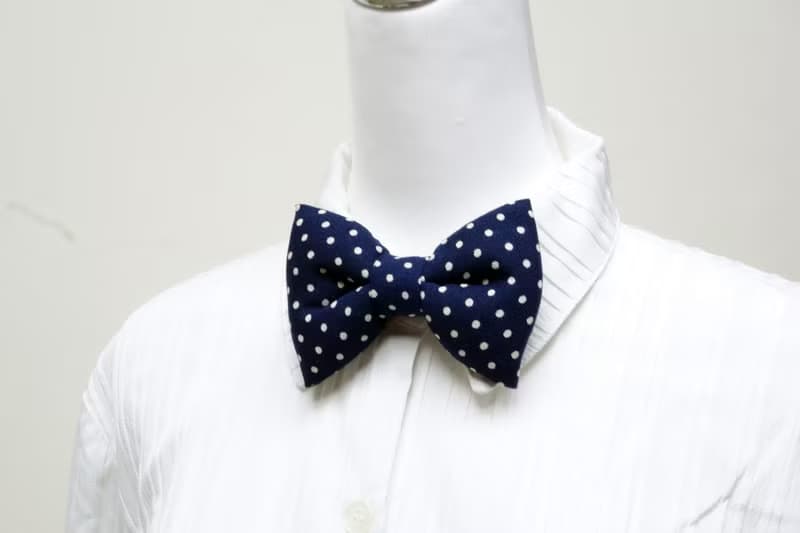 深藍手工立體蝴蝶結領結 bow tie *SK*