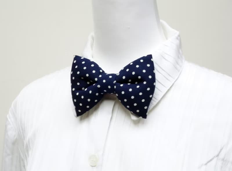深藍手工立體蝴蝶結領結 bow tie *SK*