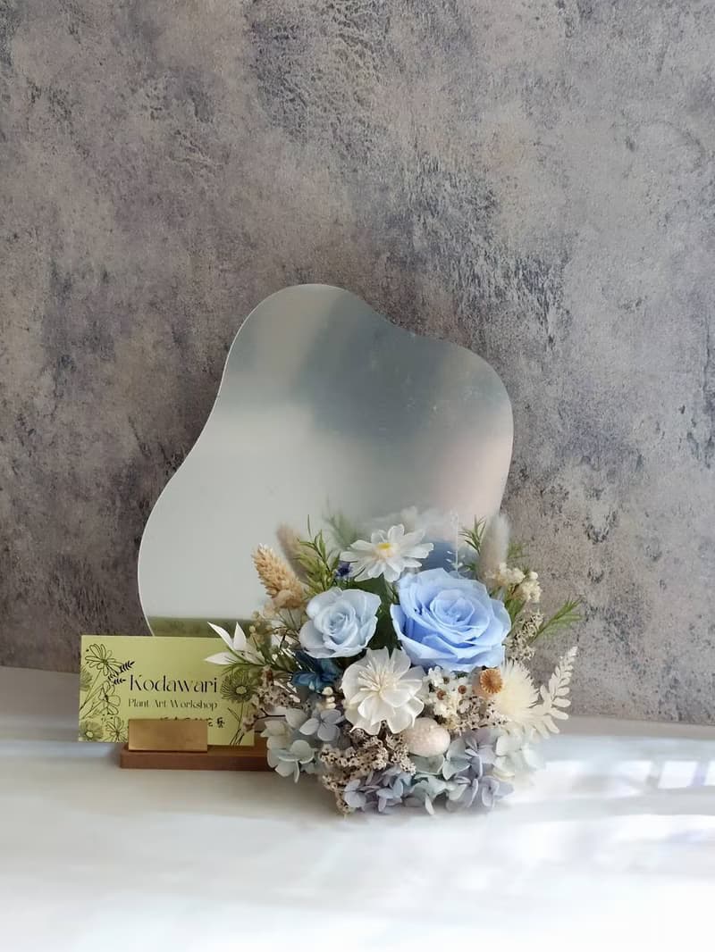 永生花名片座.桌花 開幕花禮 祝賀花禮 喬遷 升遷 生日禮物