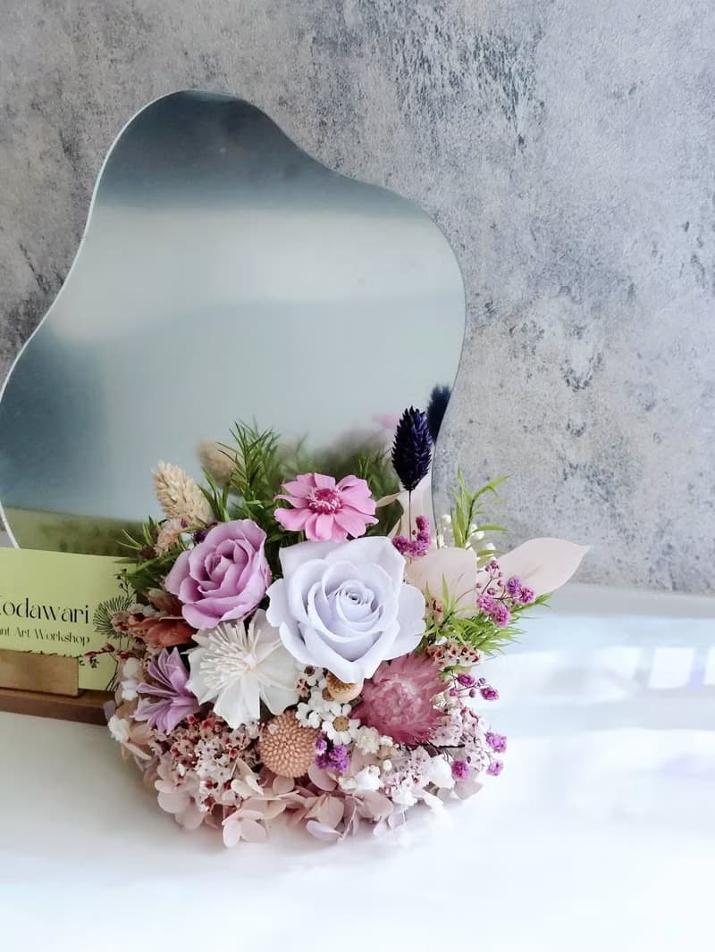 永生花名片座.桌花 開幕花禮 祝賀花禮 喬遷 升遷 生日禮物