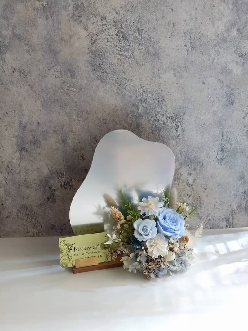 永生花名片座.桌花 開幕花禮 祝賀花禮 喬遷 升遷 生日禮物