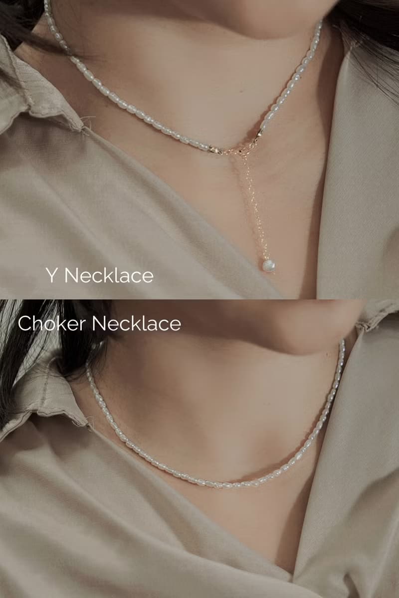 VESTA 小珍珠項鍊 Choker SV925/14KGF 雙層手鍊/腳鍊