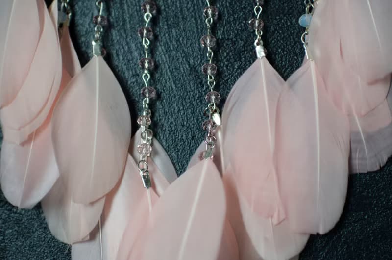 Pink dream catcher for girl | Pink nursery dream catcher | ตาข่ายดักฝันสีชมพู