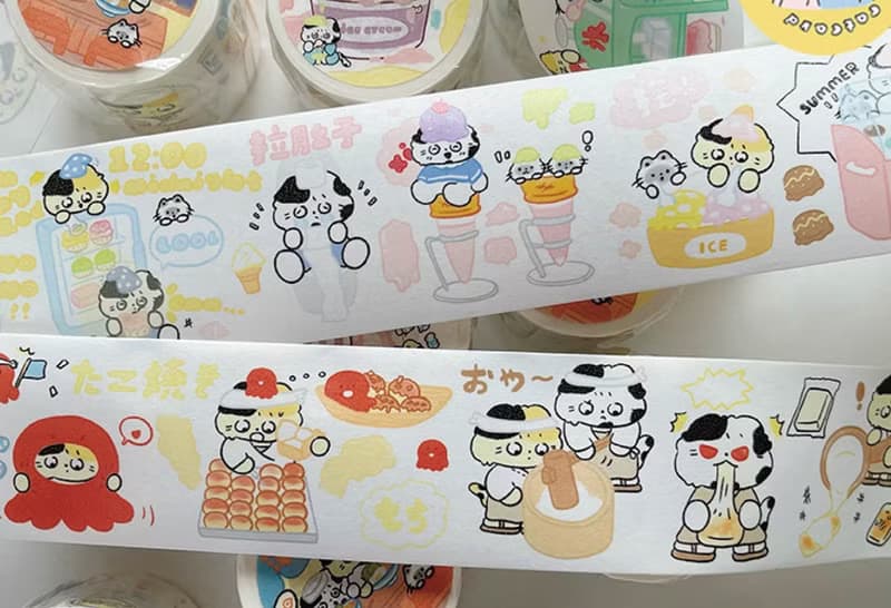 【第七彈】夏日彩色冰淇凌/深夜食堂 主題手帳膠帶