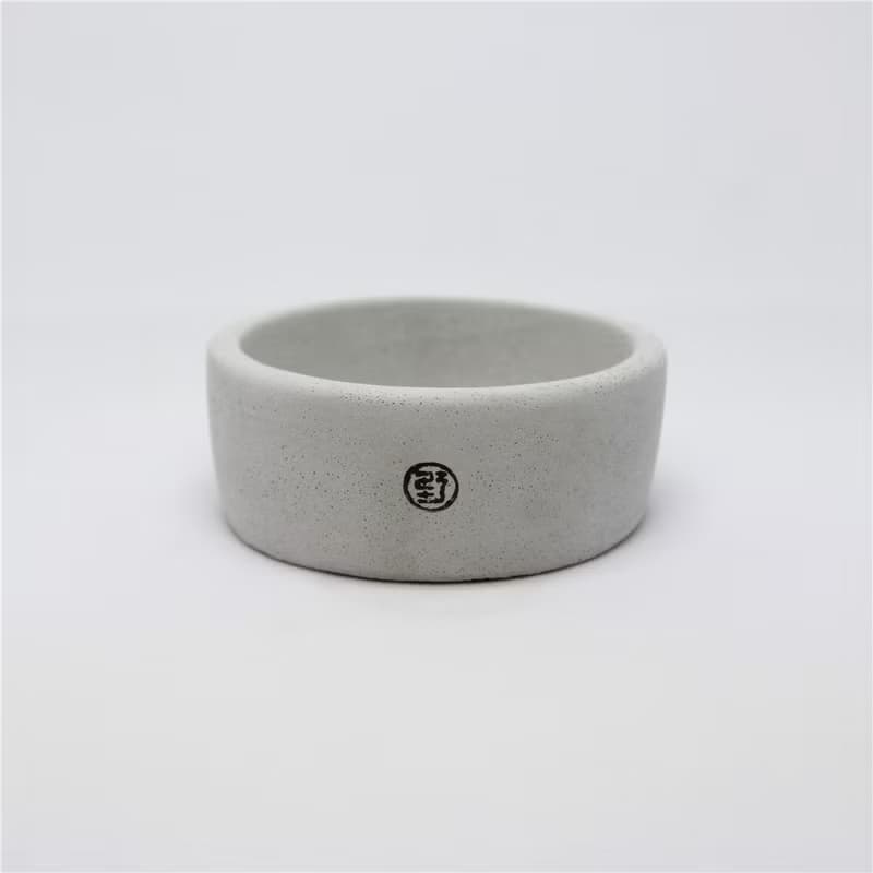 【野草不野】特大扁圓 / 水泥盆器