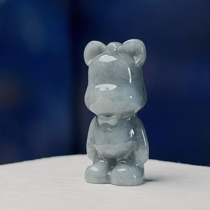 飄烏雞翡翠熊熊 | 天然緬甸玉A貨翡翠 | 送禮