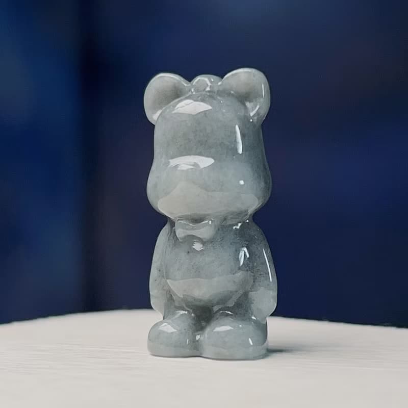 飄烏雞翡翠熊熊 | 天然緬甸玉A貨翡翠 | 送禮