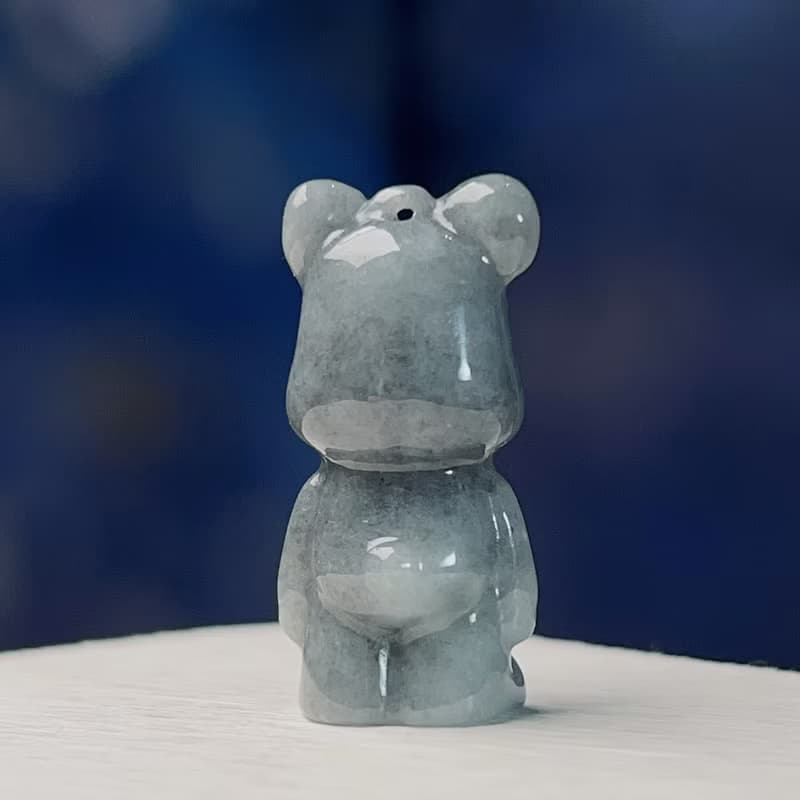 飄烏雞翡翠熊熊 | 天然緬甸玉A貨翡翠 | 送禮
