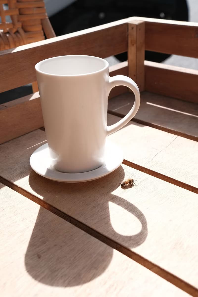 優雅細筒馬克杯盤組 - 生活食器 陶器 陶杯 高腳杯