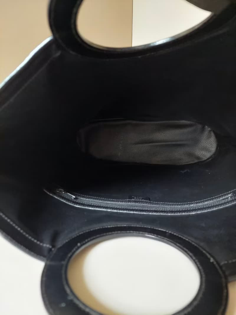 絕版稀有品稀有中古二手Celine大皮革圓環老花托特包小手挽提袋