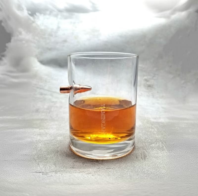 威士忌杯 子彈 造型 玻璃杯 禮物  男友 父親 朋友 杯子 酒杯