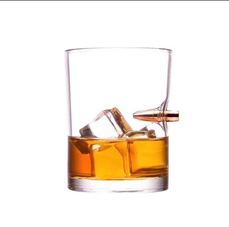 威士忌杯 子彈 造型 玻璃杯 禮物  男友 父親 朋友 杯子 酒杯