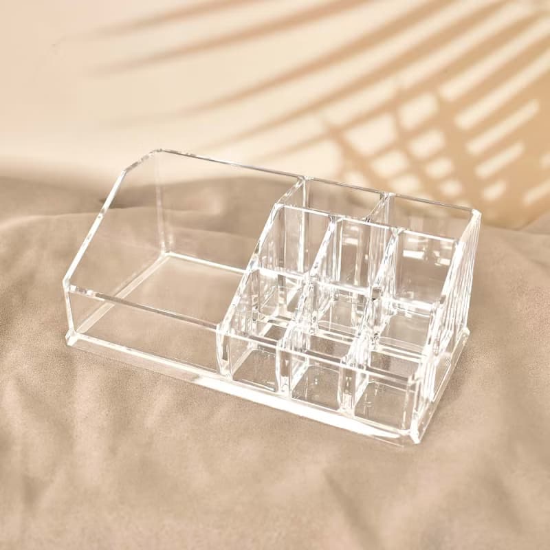 【美的空間】口紅化妝品透明壓克力收納盒(17.5x9.5x6.5cm)