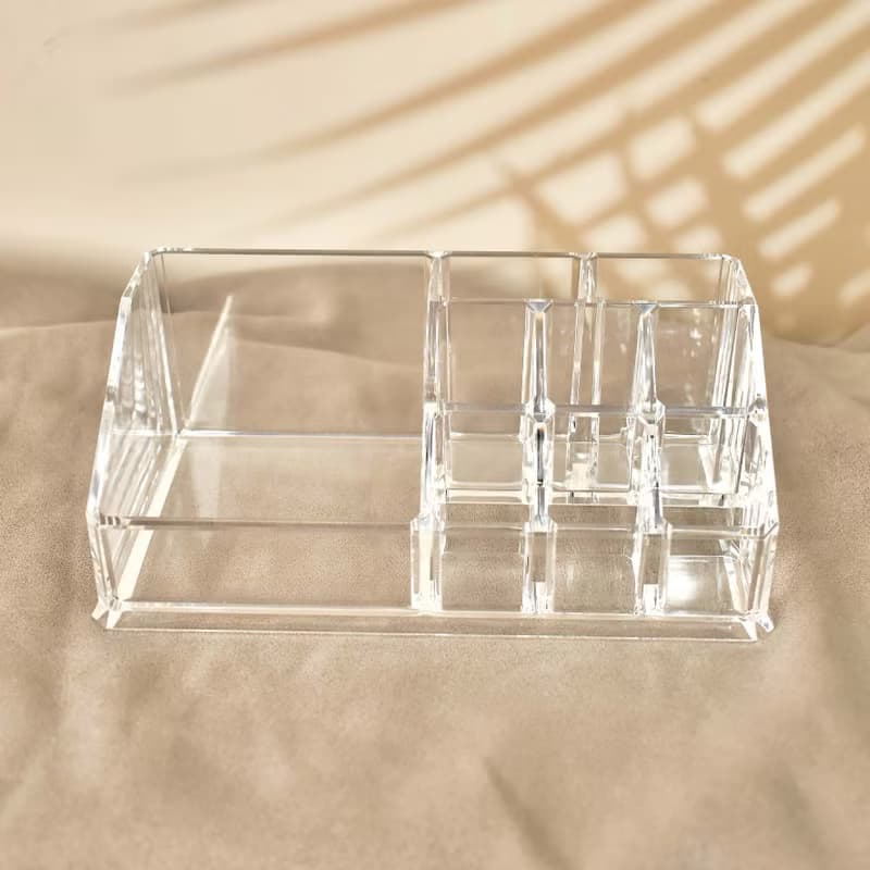 【美的空間】口紅化妝品透明壓克力收納盒(17.5x9.5x6.5cm)