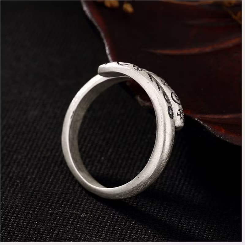 S 990 Fine Silver Fine Jewelry for Women Vintage Indiana Style Totem Patterns