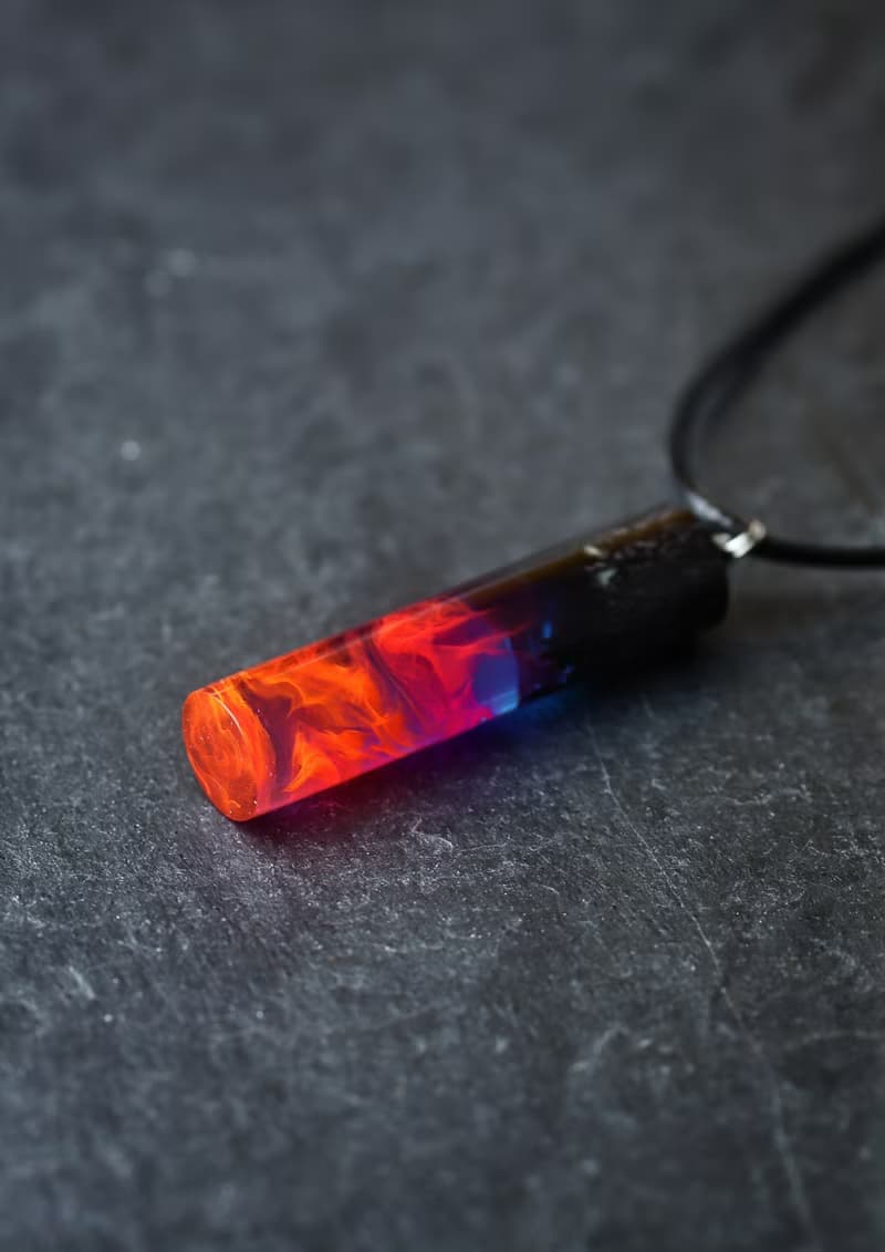 配套項鍊 木頭樹脂吊墜 手工飾品