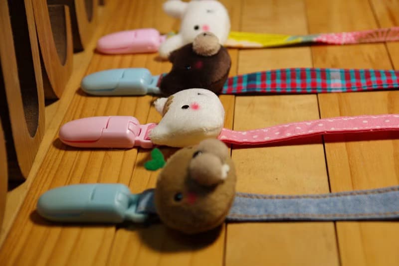 Bucute奶嘴夾釦子/繩子(香草奶嘴用)/寶寶專用/手工製作/彌月禮物