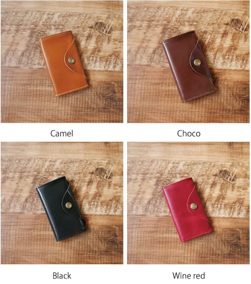 日本製 馬皮革 名片夾 真皮 business card case