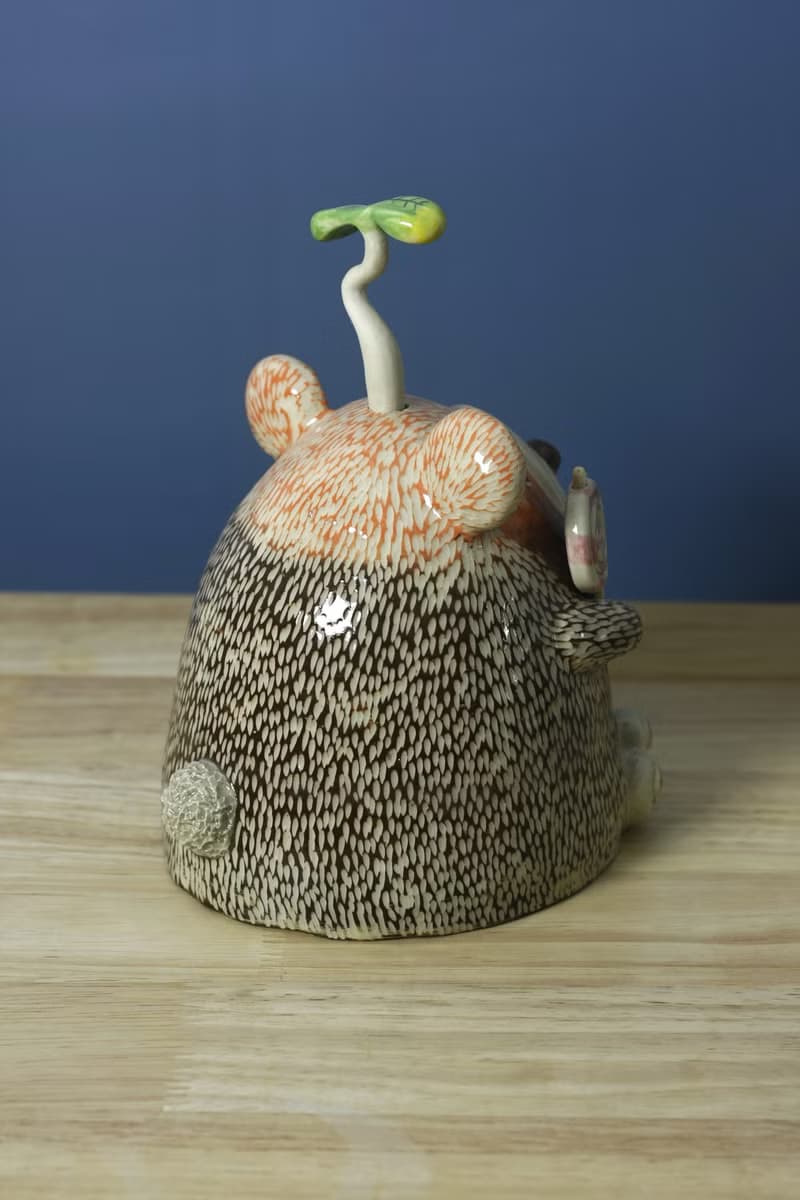 little bear with his lollipop