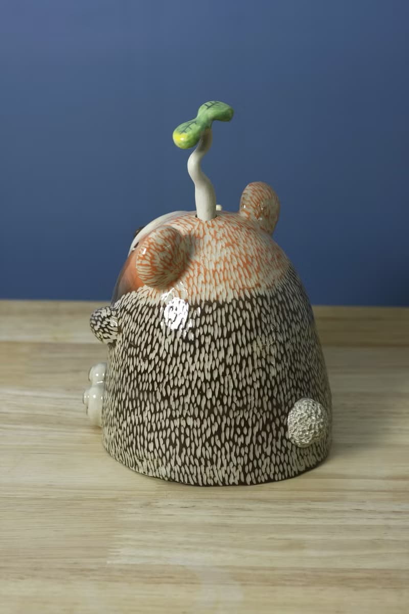 little bear with his lollipop