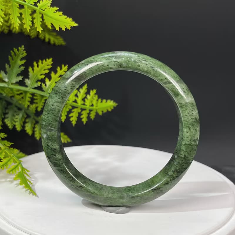 幻影幽靈水晶手鐲60MM 綠色透感異像水晶手環 招財聚財 調節心輪