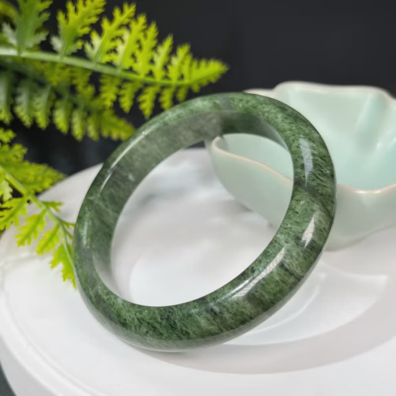 幻影幽靈水晶手鐲60MM 綠色透感異像水晶手環 招財聚財 調節心輪