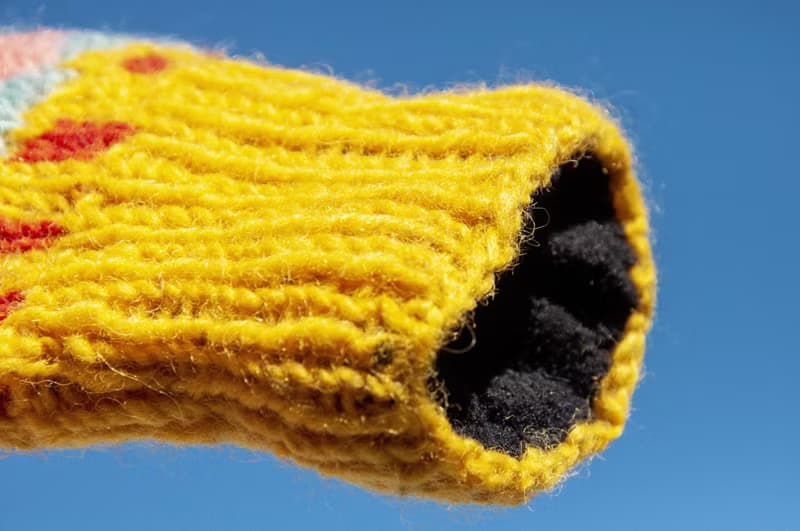 手織純羊毛針織手套/聖誕節保暖手套/內刷毛手套/拳擊手套-北歐風