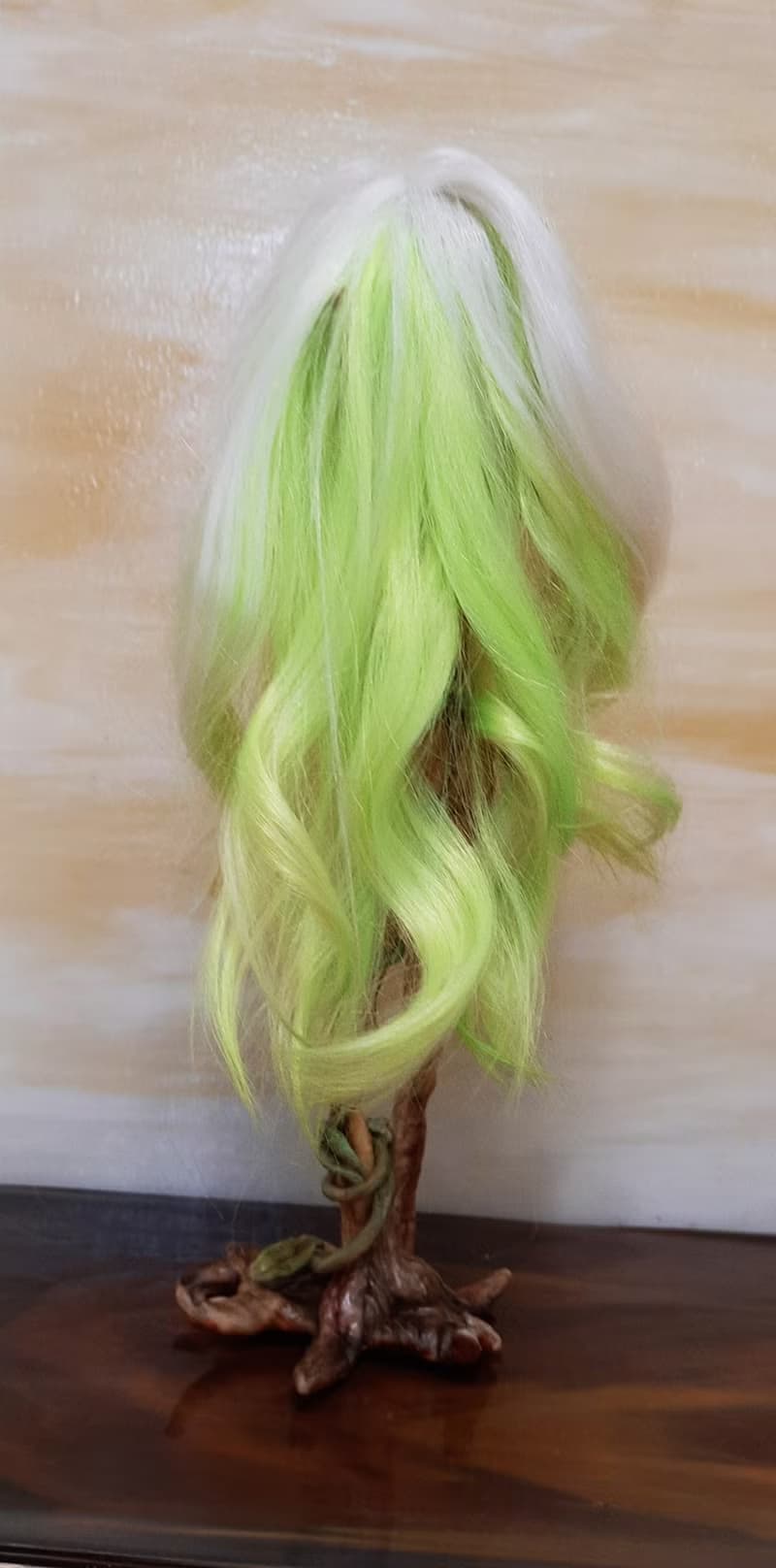 Elf art doll OOAK, Dryad Fairy sculpture, Fantasy art doll miniature