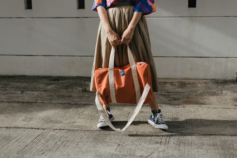 橘色大包包 RED PEACH duffle bag