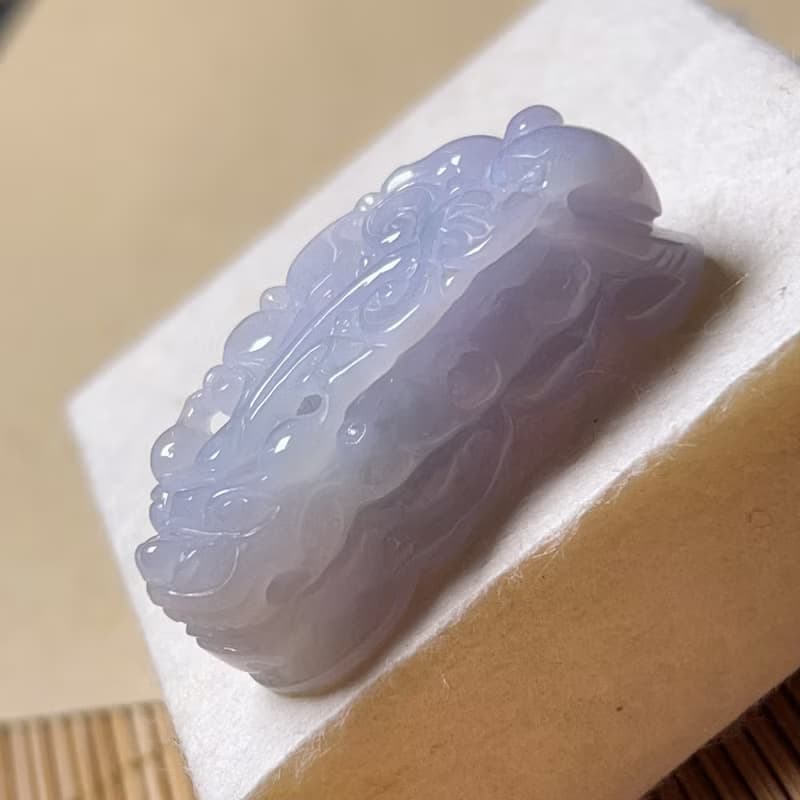 【招財神獸】冰種紫羅蘭翡翠貔貅 | 天然緬甸玉翡翠A貨 | 送禮