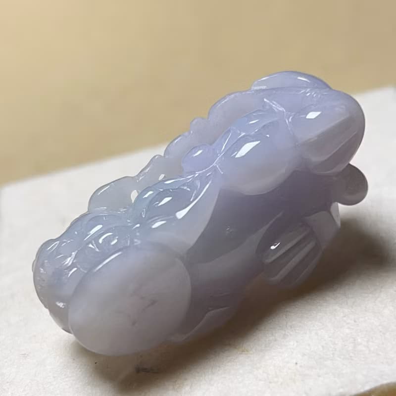 【招財神獸】冰種紫羅蘭翡翠貔貅 | 天然緬甸玉翡翠A貨 | 送禮