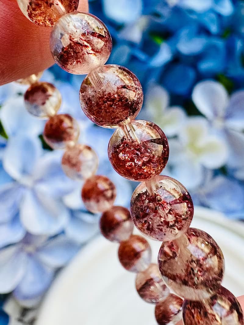 天然小精品招財塔型超七金草莓6.5-6.9mm10.90g貴人運桃花事業